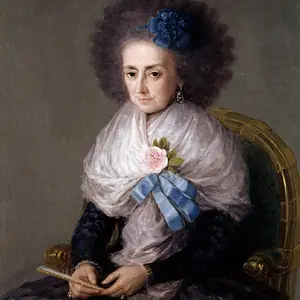 Картина - Мария Антония Гонзага, вдова маркиза Вильяфранка, 1795 - Музей Прадо