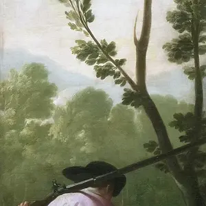 Картина - Охотник с собакой, 1775