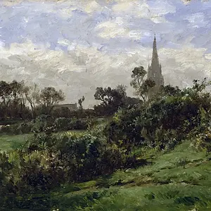 Картина - Башня в Дуарнене, 1877 - 1884