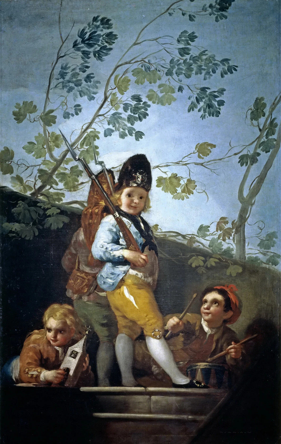 Картина - Игра в солдат, 1778 - 1779 - Музей Прадо