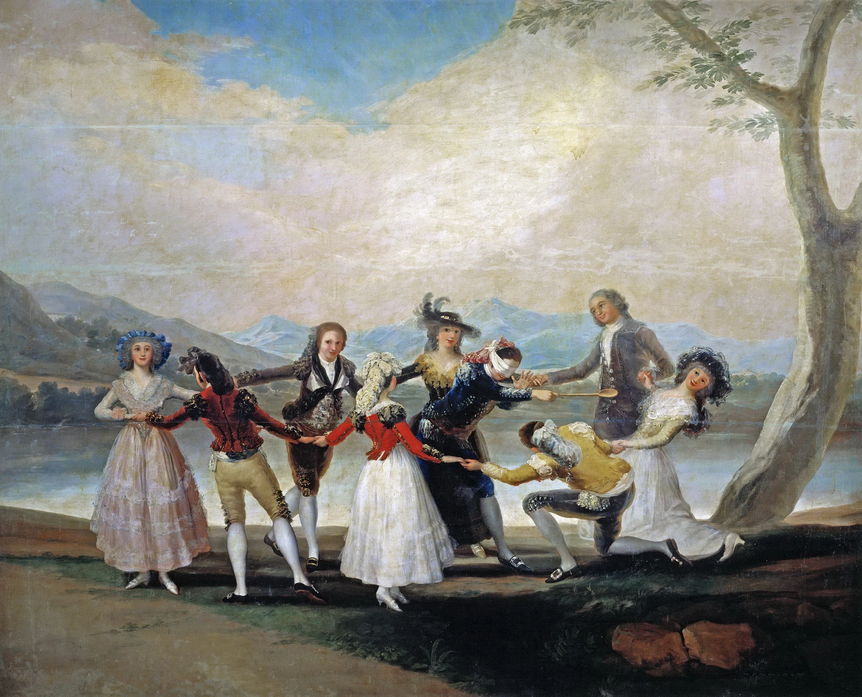 Картина - Игра в жмурки, 1787 - Музей Прадо